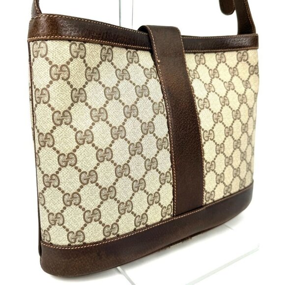 Authentic Gucci GG Sherry Interlocking Crossbody Shoulder Bucket Bag Messenger - Picture 4 of 11